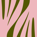 Maldives Abstract Botanical Pattern in Pink and Green Coffee Mug Gallery Image 2
