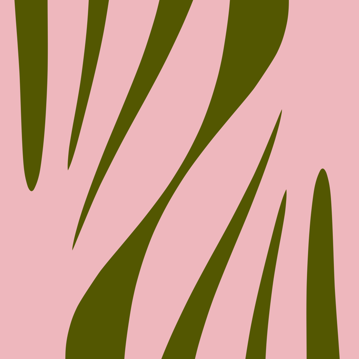 Maldives Abstract Botanical Pattern in Pink and Green Coffee Mug Gallery Image 2