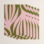 Maldives Abstract Botanical Pattern in Pink and Green Wrapping Paper Gallery Image 3