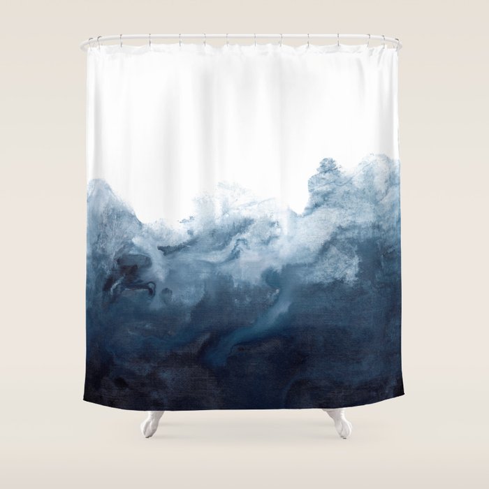 Indigo Depths No. 2 Shower Curtain Gallery Image 1