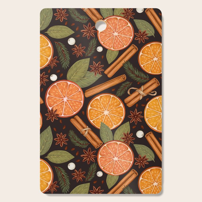 Winter Spice in Charcoal Cutting Board Gallery Image 1
