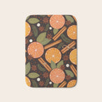 Winter Spice in Charcoal Bath Mat Gallery Image 1
