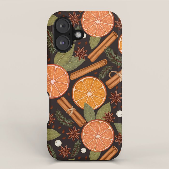 Winter Spice in Charcoal iPhone Case Gallery Image 1