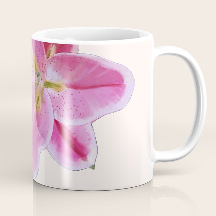 Big lily pattern Coffee Mug Gallery Image 1