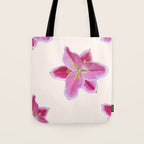 Big lily pattern Tote Bag Gallery Image 1
