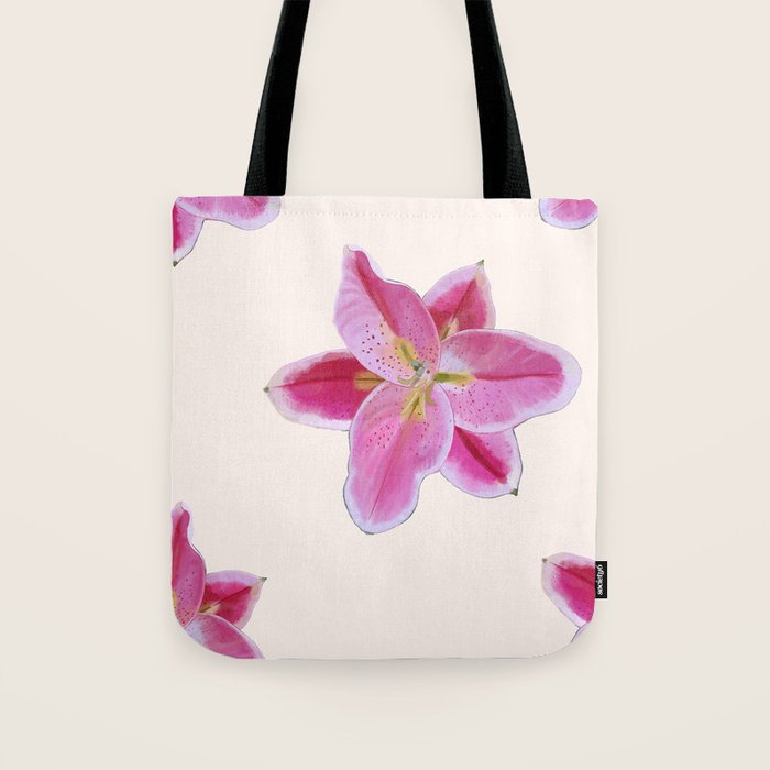 Big lily pattern Tote Bag Gallery Image 1