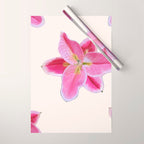 Big lily pattern Wrapping Paper Gallery Image 1