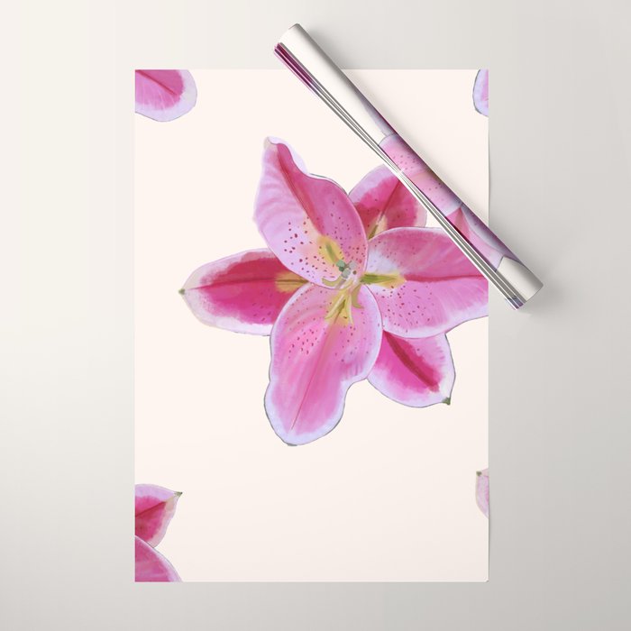 Big lily pattern Wrapping Paper Gallery Image 1