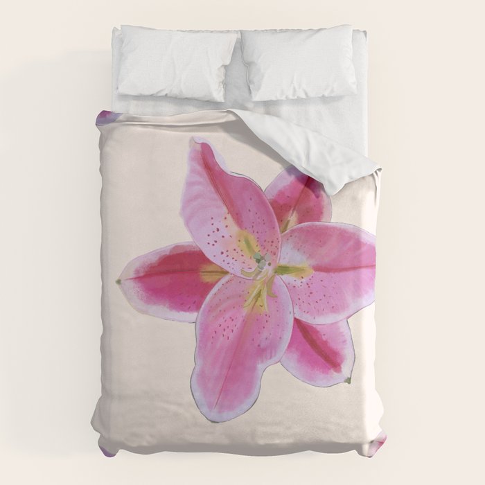 Big lily pattern Duvet Cover Gallery Image 1