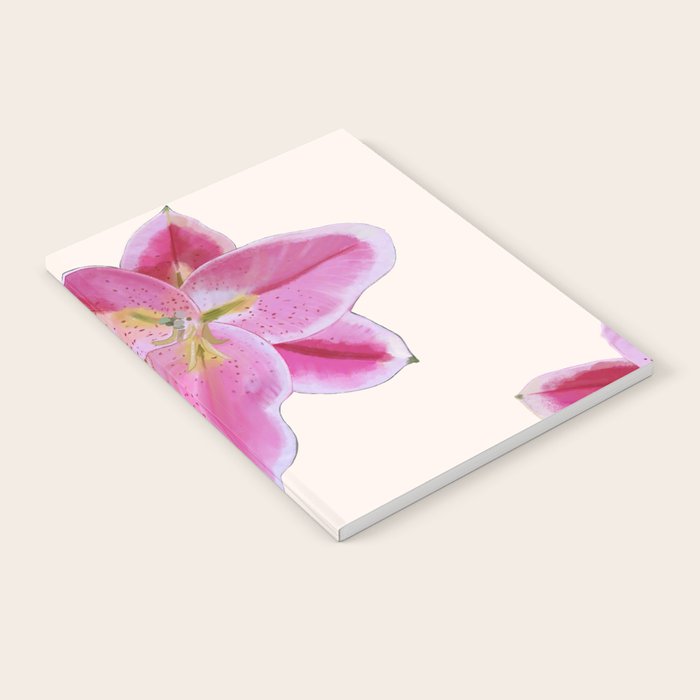 Big lily pattern Notebook Gallery Image 1