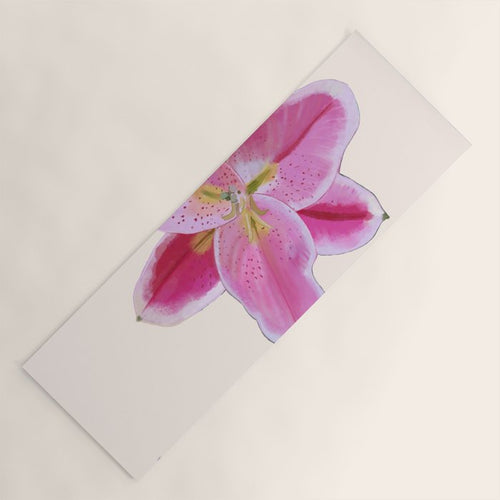Big Lily Pattern Yoga Mat Gallery Image 1