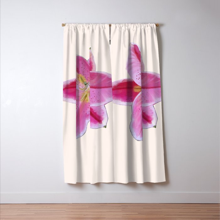 Big lily pattern Window Curtain Gallery Image 3