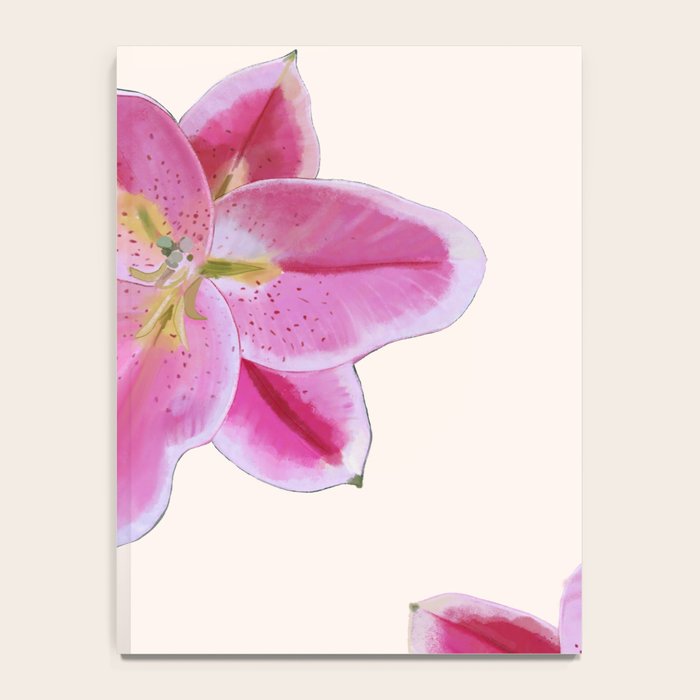 Big lily pattern Notebook Gallery Image 4
