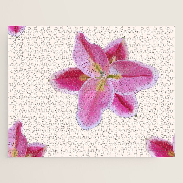 Big lily pattern Jigsaw Puzzle Gallery Image 1