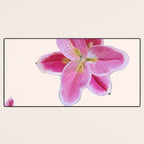 Big lily pattern Desk Mat Gallery Image 3