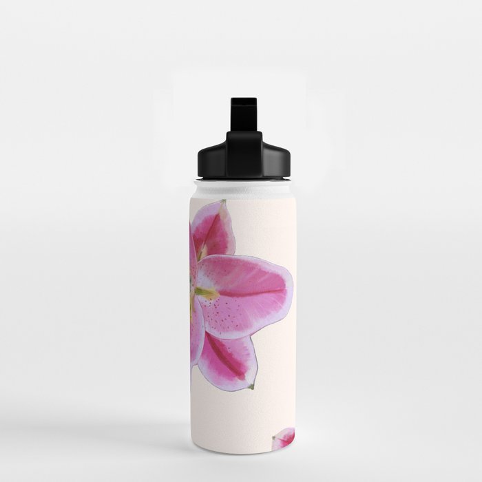 Big lily pattern Water Bottle Gallery Image 2