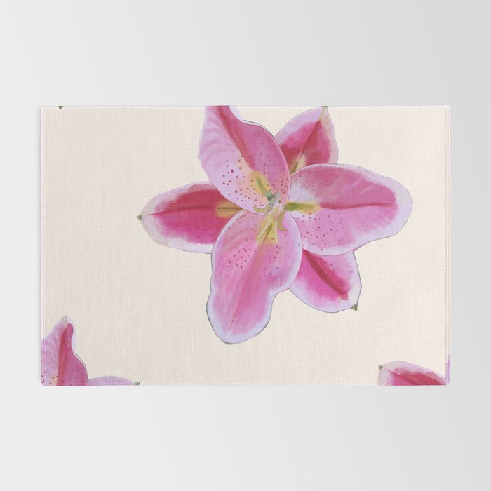 Big lily pattern Rug Gallery Image 2