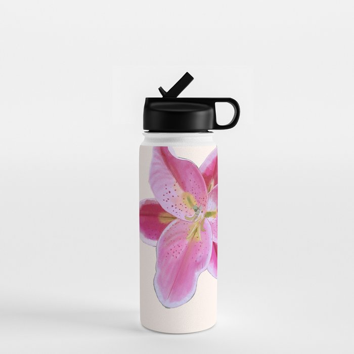 Big lily pattern Water Bottle Gallery Image 1