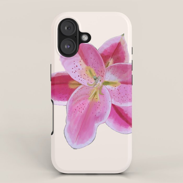 Big lily pattern iPhone Case Gallery Image 1