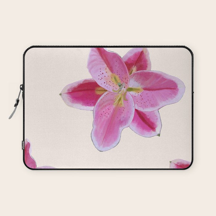 Big lily pattern Laptop Sleeve Gallery Image 1