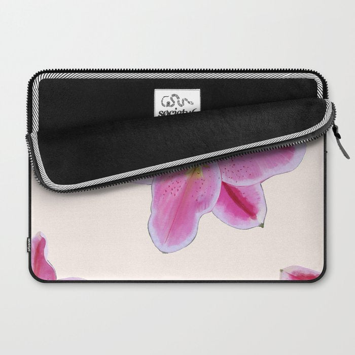 Big lily pattern Laptop Sleeve Gallery Image 2