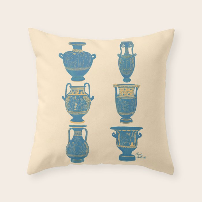 Terracotta Vessels from Italy Throw Pillow Gallery Image 6