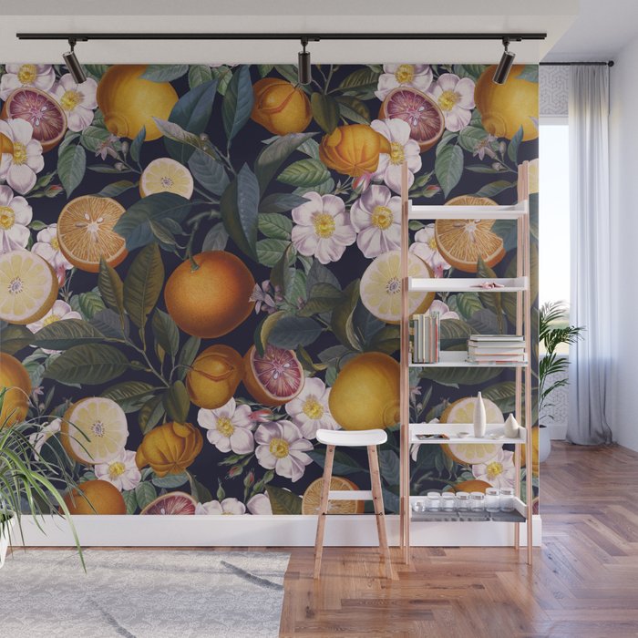 Juicy Lemons - Night Wall Mural Gallery Image 1