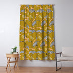 Leopards - Mustard Window Curtain Gallery Image 5