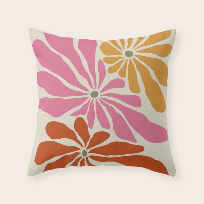 Star flowers 2 Throw Pillow Gallery Image 6