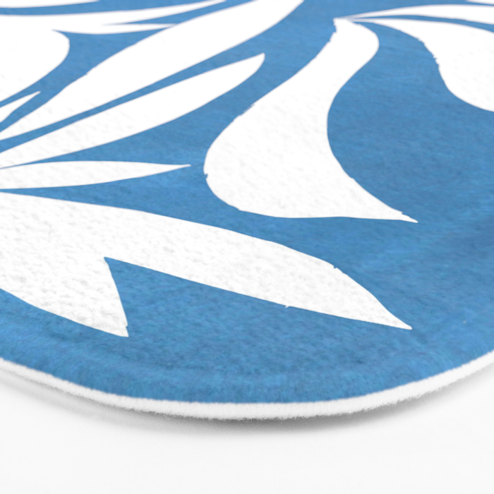 Pastel Blue Bush Bath Mat Gallery Image 3