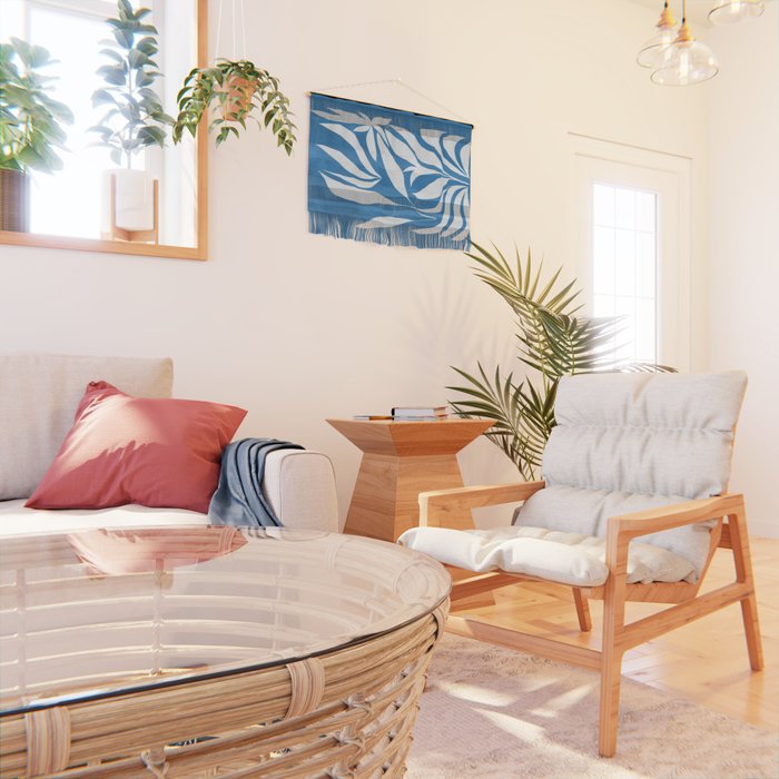 Pastel Blue Bush Wall Hanging Gallery Image 2