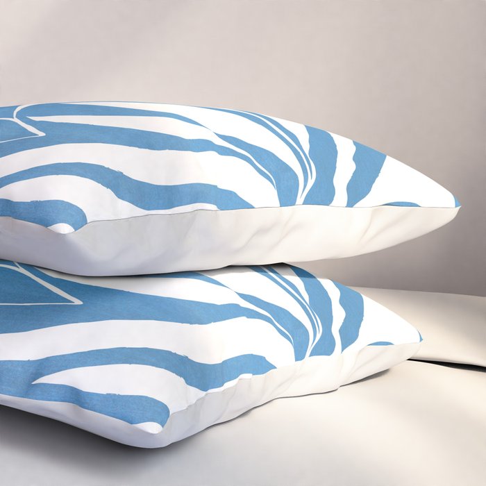 Pastel Blue Bush Pillow Sham Gallery Image 3