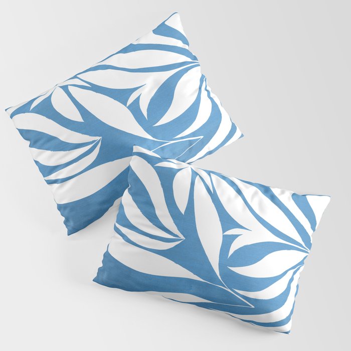 Pastel Blue Bush Pillow Sham Gallery Image 1