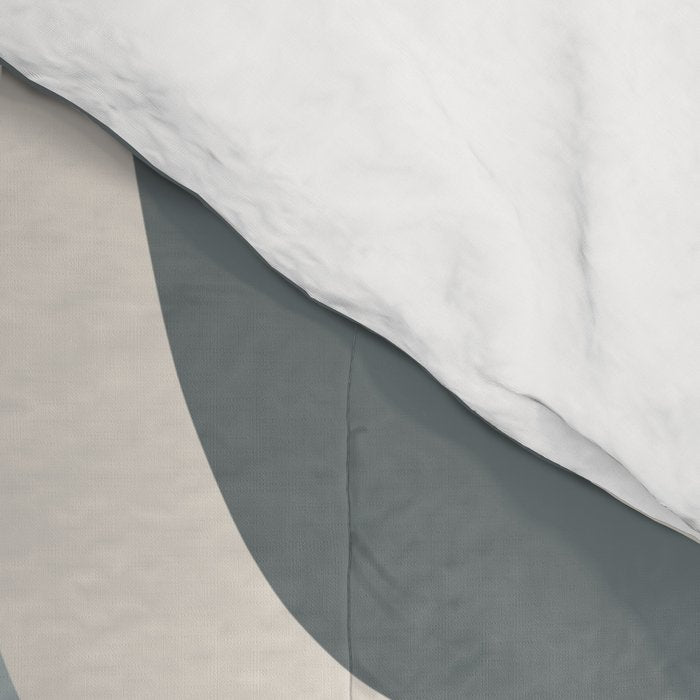 Palm Springs Midcentury Mod Abstract Pattern in Light Gray-Blue Tones and Cream Comforter Gallery Image 4