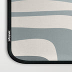 Palm Springs Midcentury Mod Abstract Pattern in Light Gray-Blue Tones and Cream Laptop Sleeve Gallery Image 3