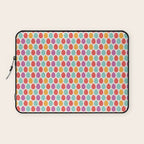 Modern colorful artistic teal pink orange easter eggs pattern Laptop Sleeve Gallery Image 1