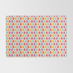 Modern colorful artistic teal pink orange easter eggs pattern Rug Gallery Image 2