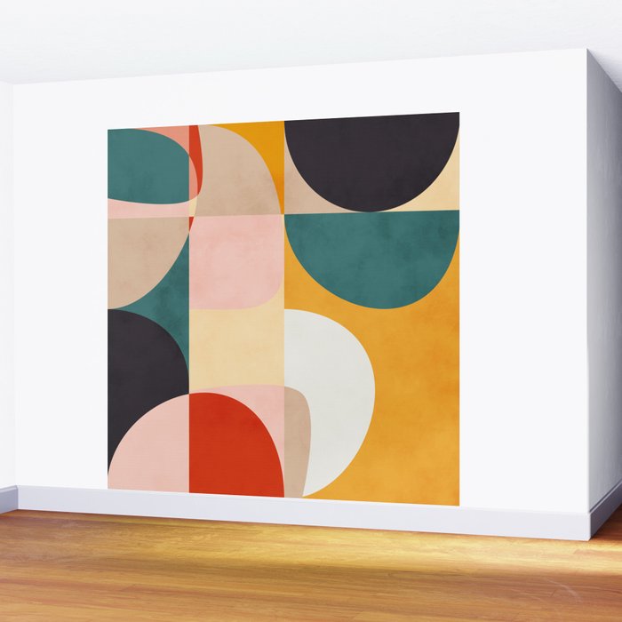 modern shapes 7 Wall Mural Gallery Image 2