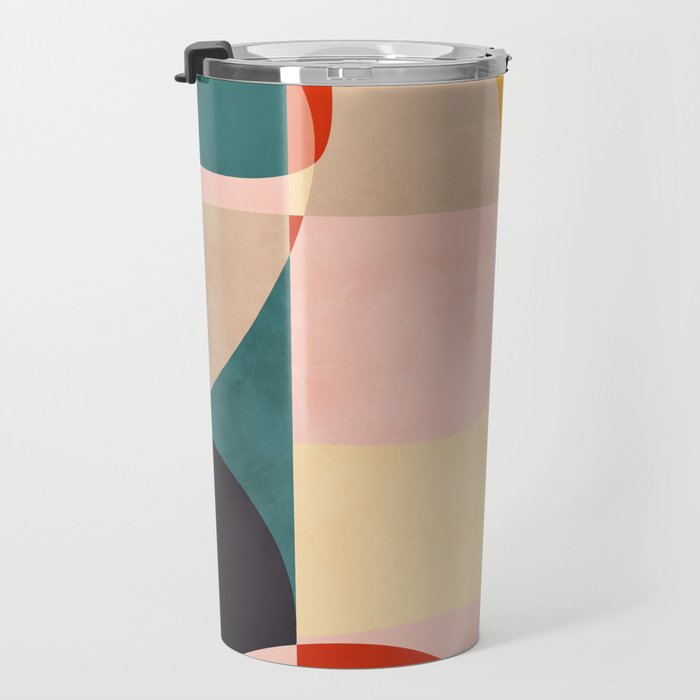 modern shapes 7 Travel Mug Gallery Image 3