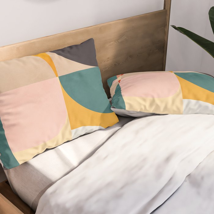 modern shapes 7 Pillow Sham Gallery Image 2
