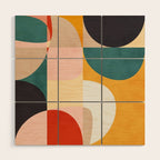 modern shapes 7 Wood Wall Art Gallery Image 1