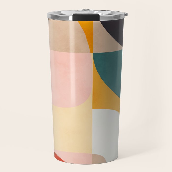 modern shapes 7 Travel Mug Gallery Image 1
