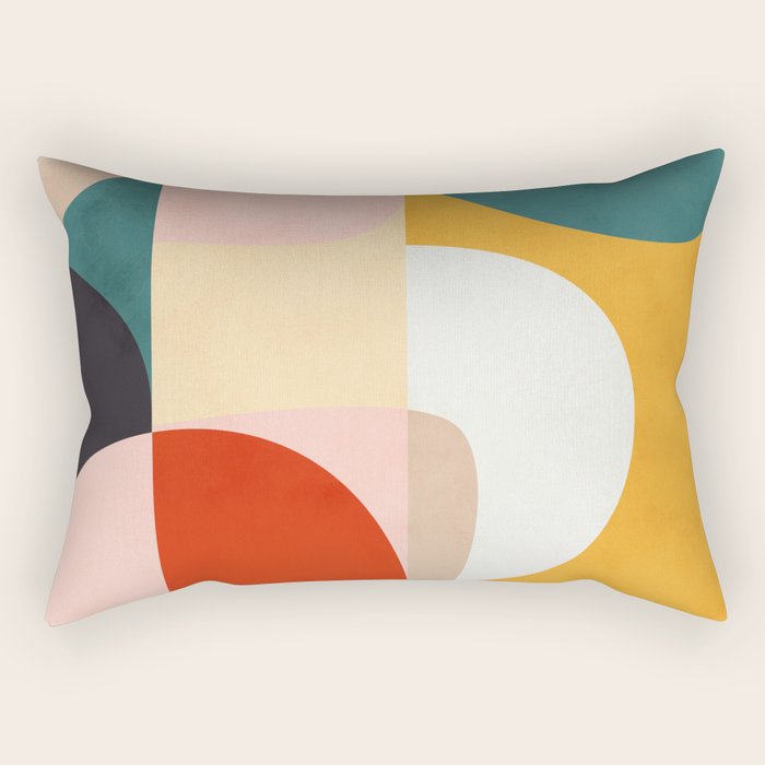 modern shapes 7 Rectangular Pillow Gallery Image 2