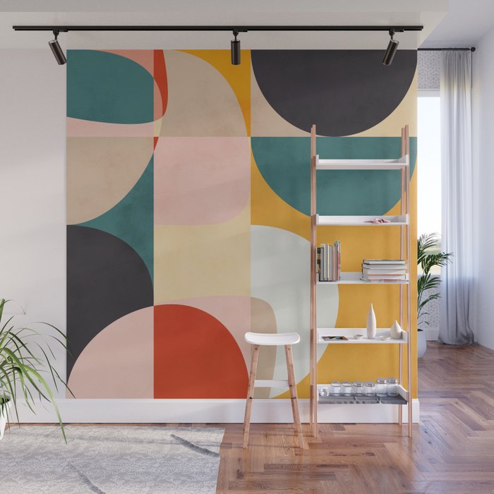 modern shapes 7 Wall Mural Gallery Image 1