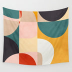modern shapes 7 Wall Tapestry Gallery Image 4