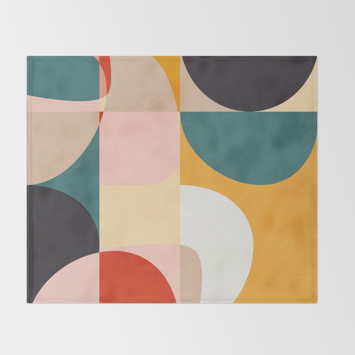 modern shapes 7 Throw Blanket Gallery Image 2