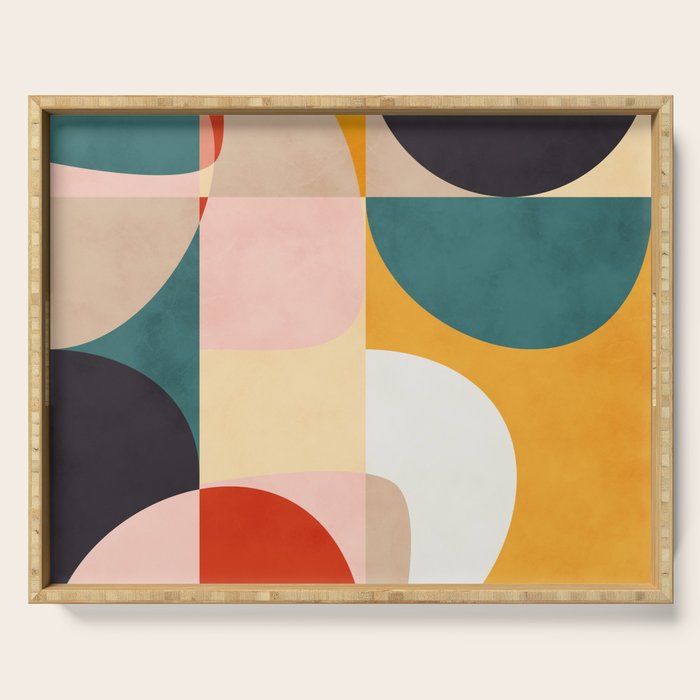 modern shapes 7 Serving Tray Gallery Image 1