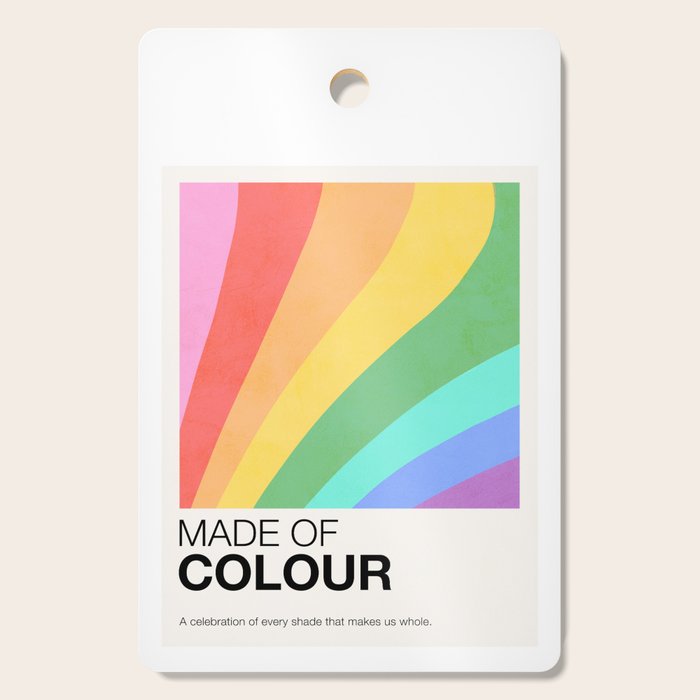 Made of colour - Pride Swatch Rainbow Cutting Board Gallery Image 1
