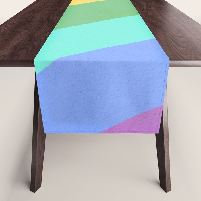 Made of colour - Pride Swatch Rainbow Table Runner Gallery Image 1