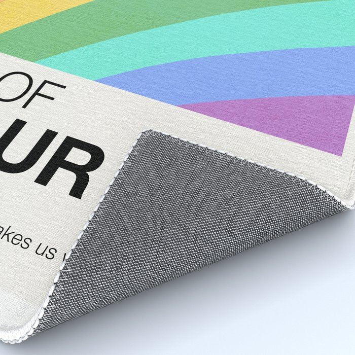Made of colour - Pride Swatch Rainbow Rug Gallery Image 4